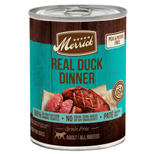 Load image into Gallery viewer, Merrick Grain Free 96% Real Duck Canned Dog Food