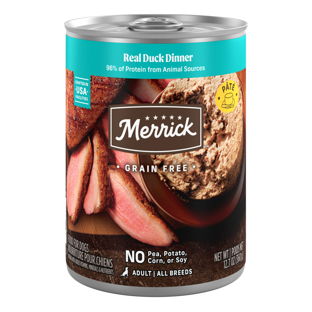 Merrick Grain Free 96% Real Duck Canned Dog Food