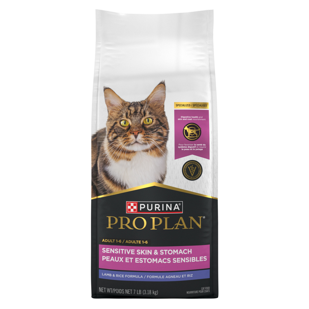 Purina Pro Plan Focus Adult Sensitive Skin & Stomach Lamb & Rice Formula Dry Cat Food