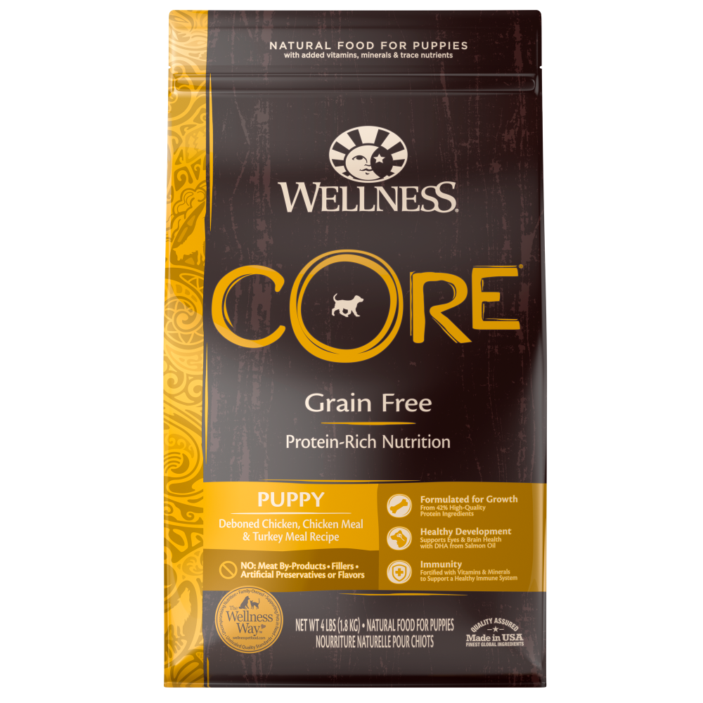 Wellness Core Grain Free Natural Puppy Health Chicken & Turkey Recipe Dry Dog Food