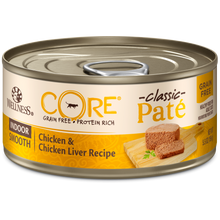 Load image into Gallery viewer, Wellness CORE Natural Grain Free Indoor Chicken and Chicken Liver Smooth Pate Wet Canned Cat Food