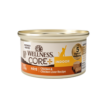 Load image into Gallery viewer, Wellness CORE Natural Grain Free Indoor Chicken and Chicken Liver Smooth Pate Wet Canned Cat Food