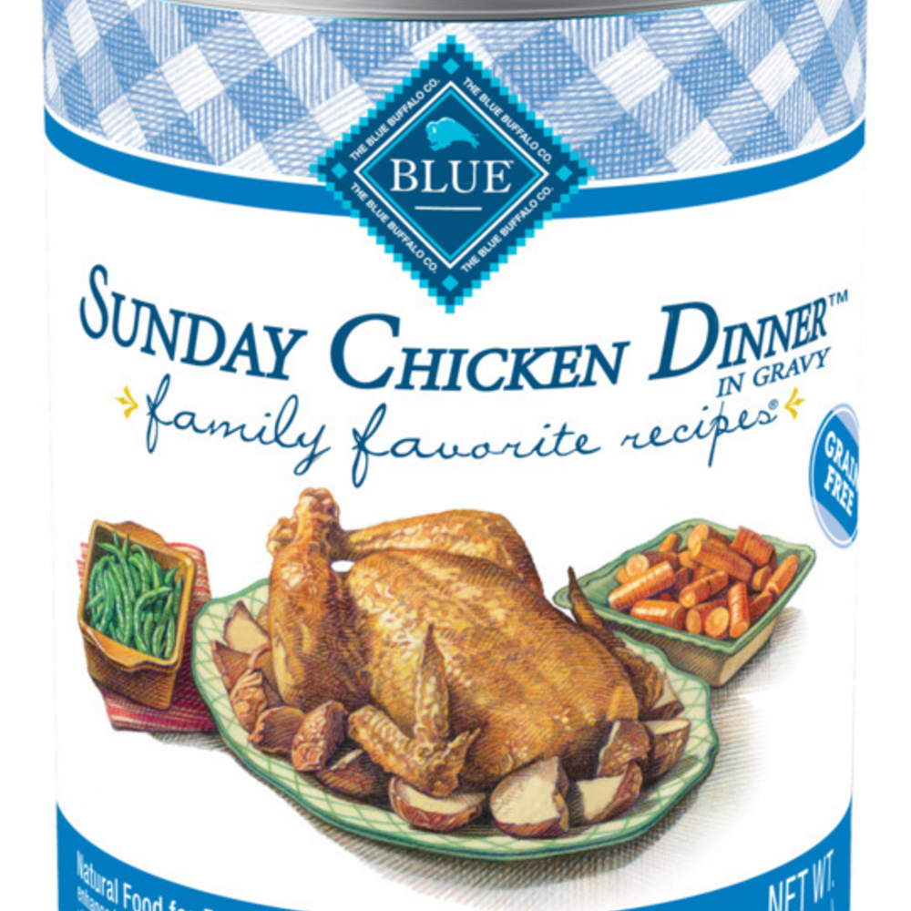 
                  
                    Blue Buffalo Family Favorite Recipes Sunday Chicken Dinner Canned Dog Food
                  
                