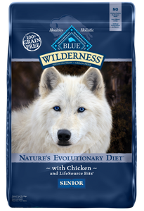 Blue Buffalo Wilderness Senior Grain-Free Chicken Recipe Dry Dog Food