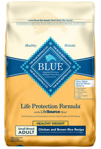 Blue Buffalo Life Protection Formula Healthy Weight Small Breed Adult Chicken & Brown Rice Recipe Dry Dog Food