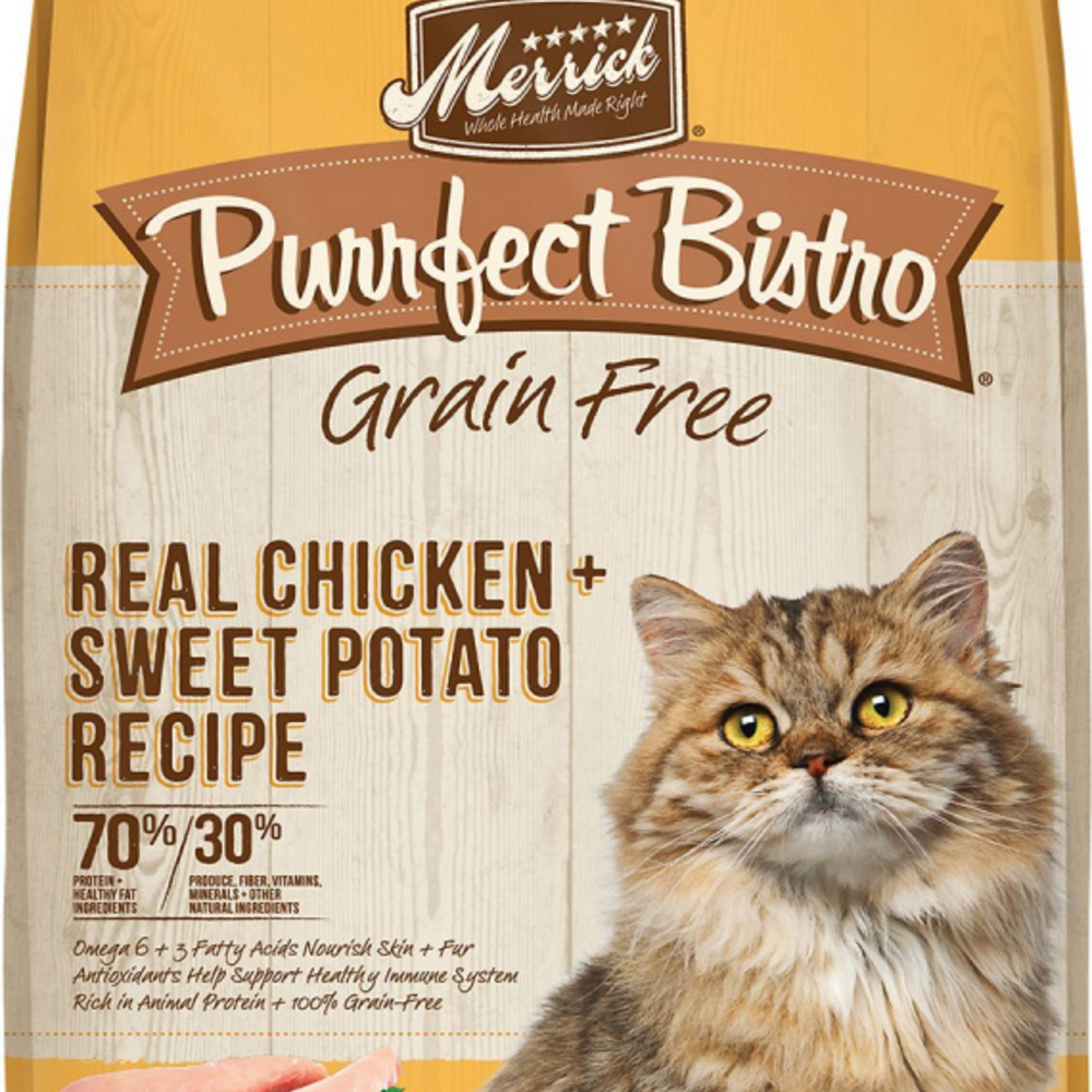 
                  
                    Merrick Purrfect Bistro Grain Free Real Chicken & Sweet Potato Recipe Dry Cat Food
                  
                