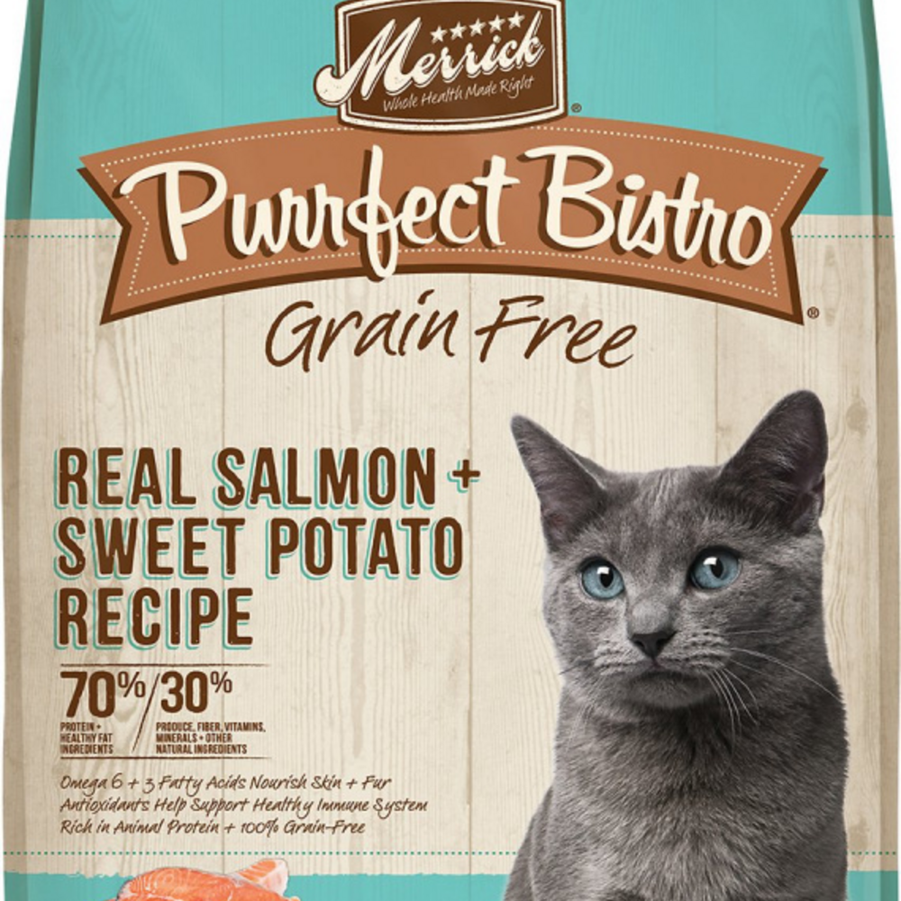 
                  
                    Merrick Purrfect Bistro Grain Free Real Salmon & Sweet Potato Recipe Dry Cat Food
                  
                