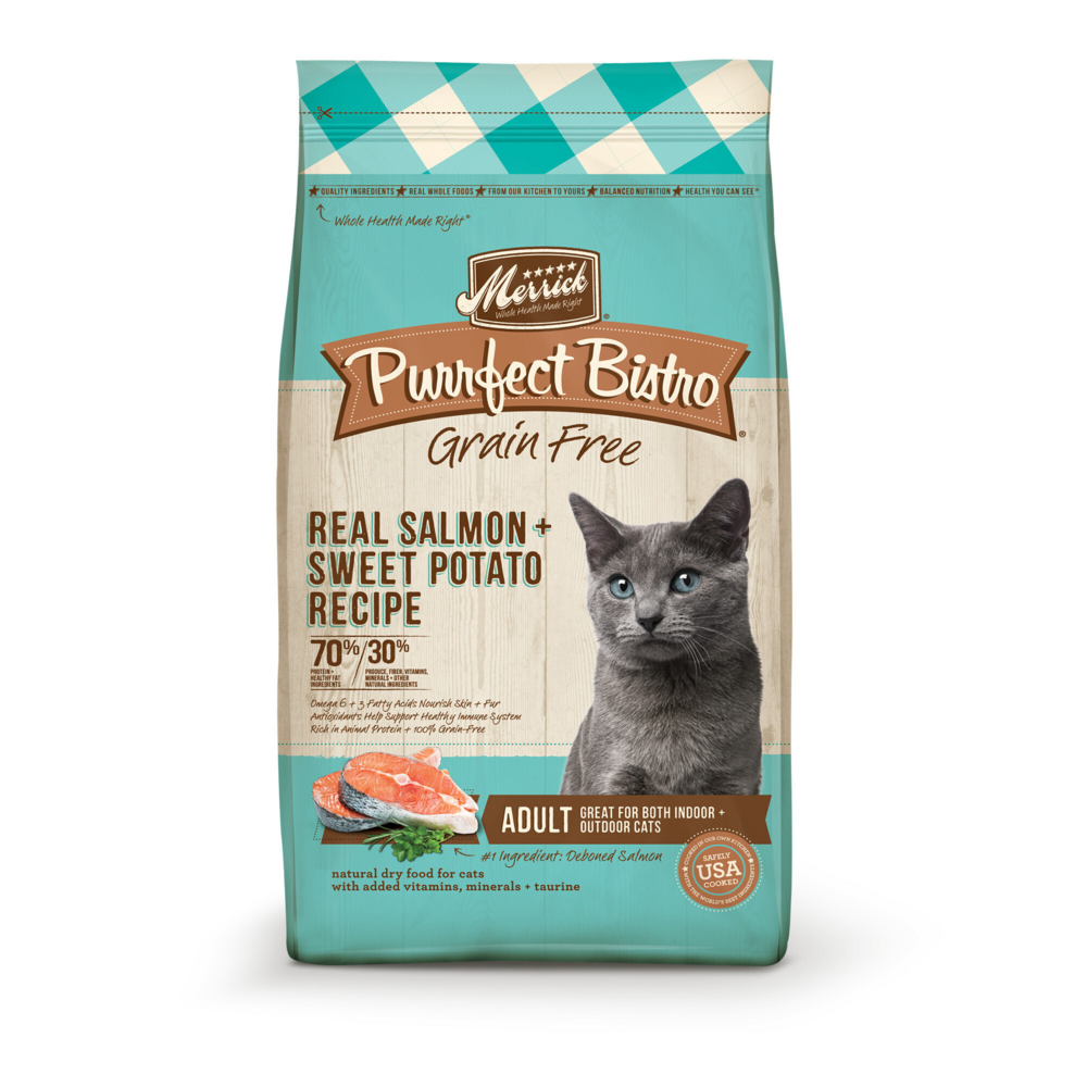 Merrick Purrfect Bistro Grain Free Real Salmon & Sweet Potato Recipe Dry Cat Food
