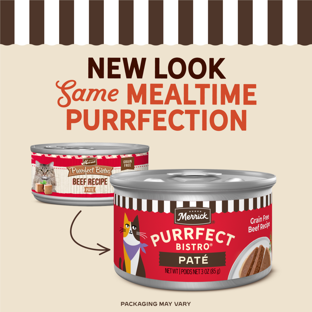 Merrick Purrfect Bistro Grain Free Beef Pate Adult Wet Cat Food