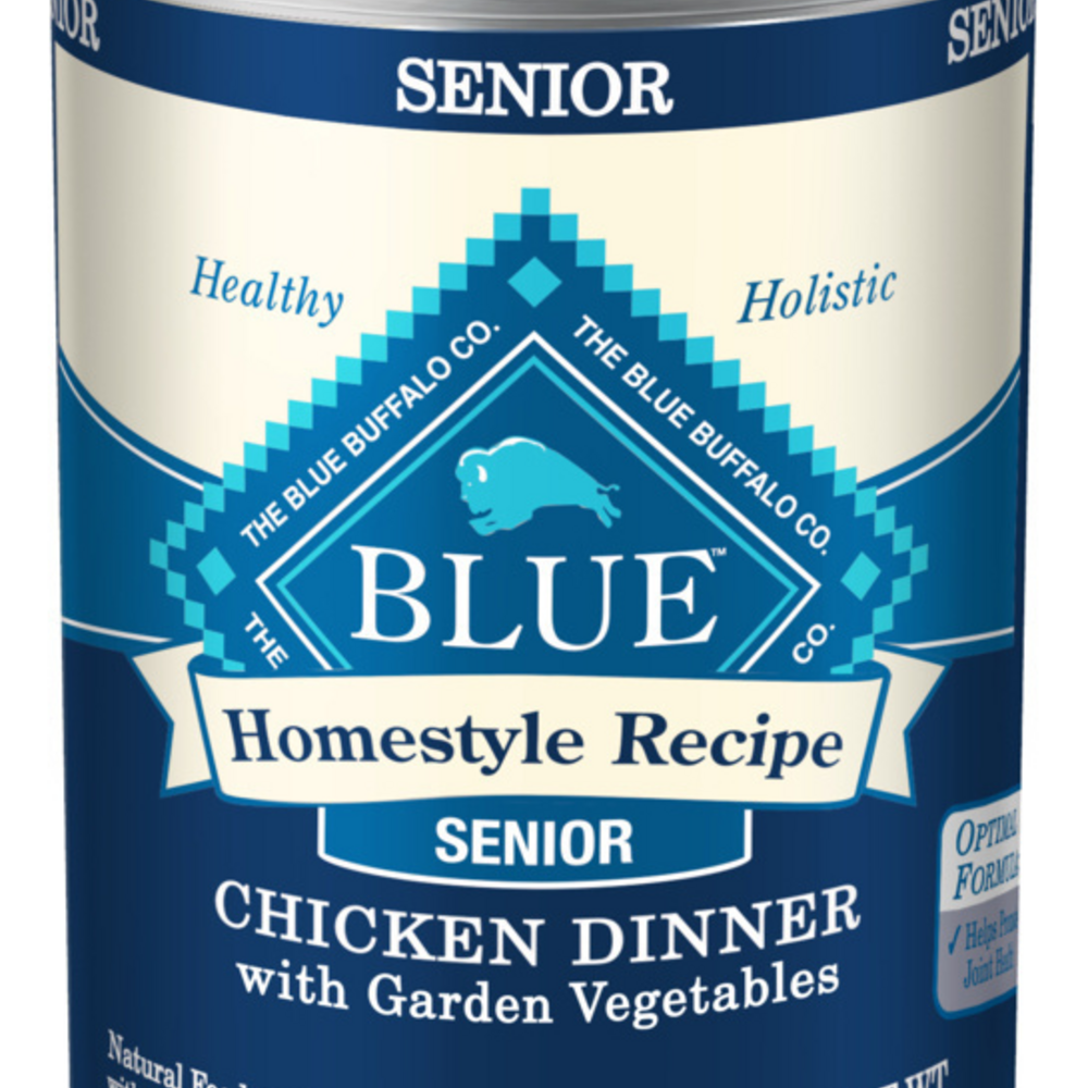 Blue Buffalo Homestyle Recipe Senior Chicken Dinner with Garden Vegetables Canned Dog Food