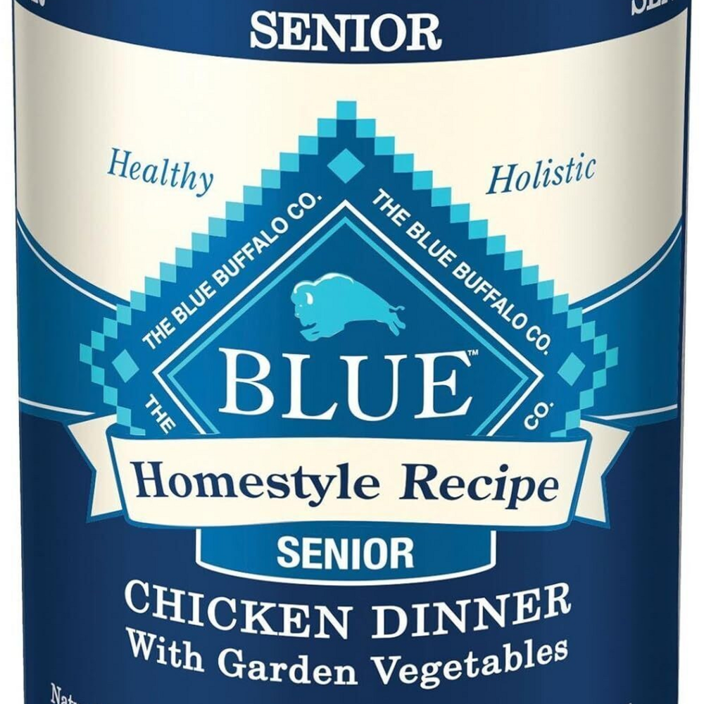 Blue Buffalo Homestyle Recipe Senior Chicken Dinner with Garden Vegetables Canned Dog Food