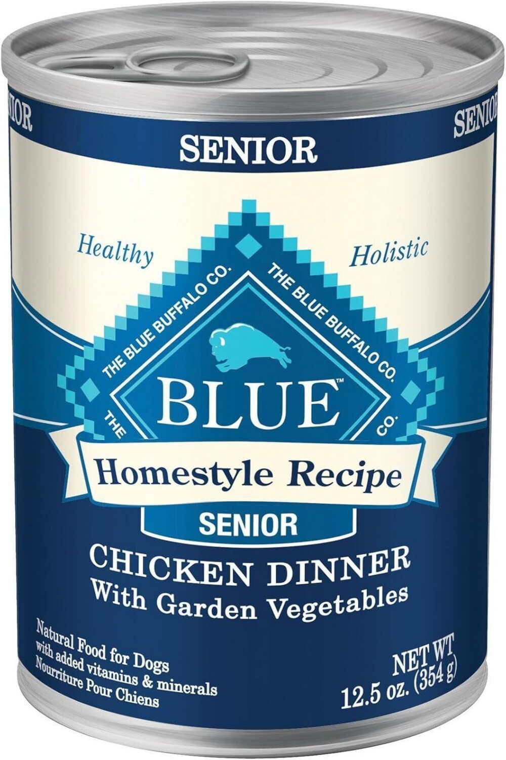 Blue Buffalo Homestyle Recipe Senior Chicken Dinner with Garden Vegetables Canned Dog Food
