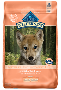 Blue Buffalo Wilderness Large Breed Puppy Grain-Free Chicken Recipe Dry Dog Food