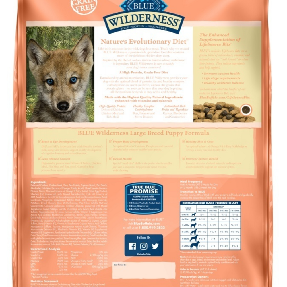 
                  
                    Blue Buffalo Wilderness Large Breed Puppy Grain-Free Chicken Recipe Dry Dog Food
                  
                