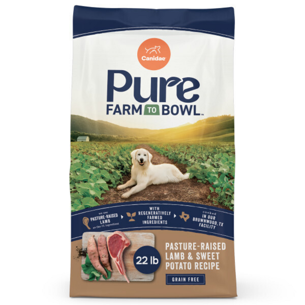 Canidae Pure Farm To Bowl Pasture-Raised Lamb & Sweet Potato Recipe Dog Food