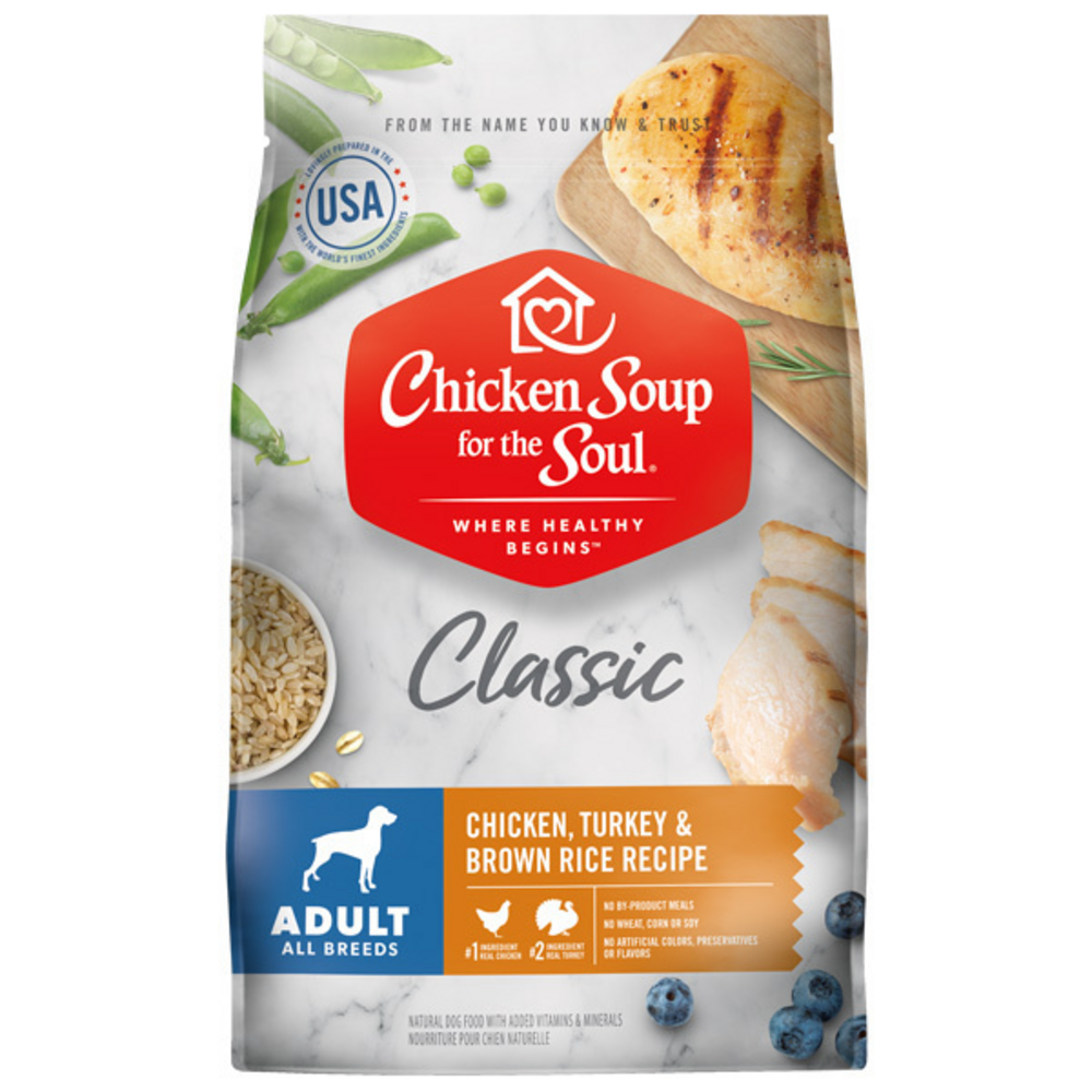 
                  
                    Chicken Soup For The Soul Chicken, Turkey & Brown Rice  Adult Recipe Dry Dog Food
                  
                