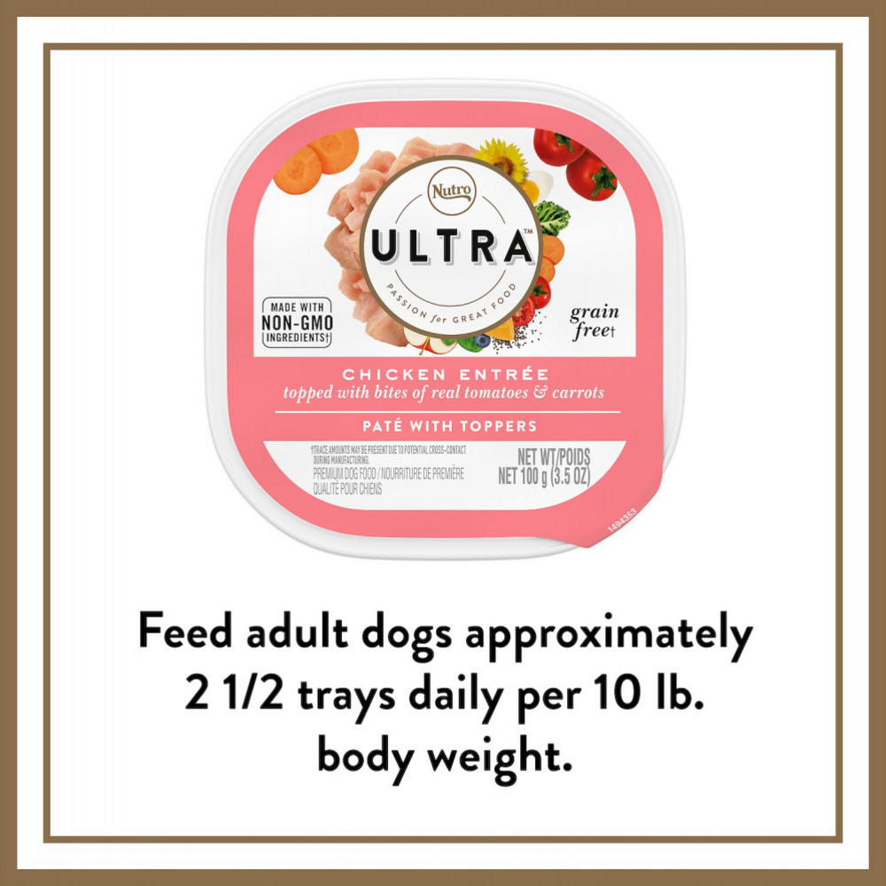 
                  
                    Nutro Ultra Grain-Free Chicken Entree Pate with Tomatoes and Carrots Adult Wet Dog Food Trays
                  
                