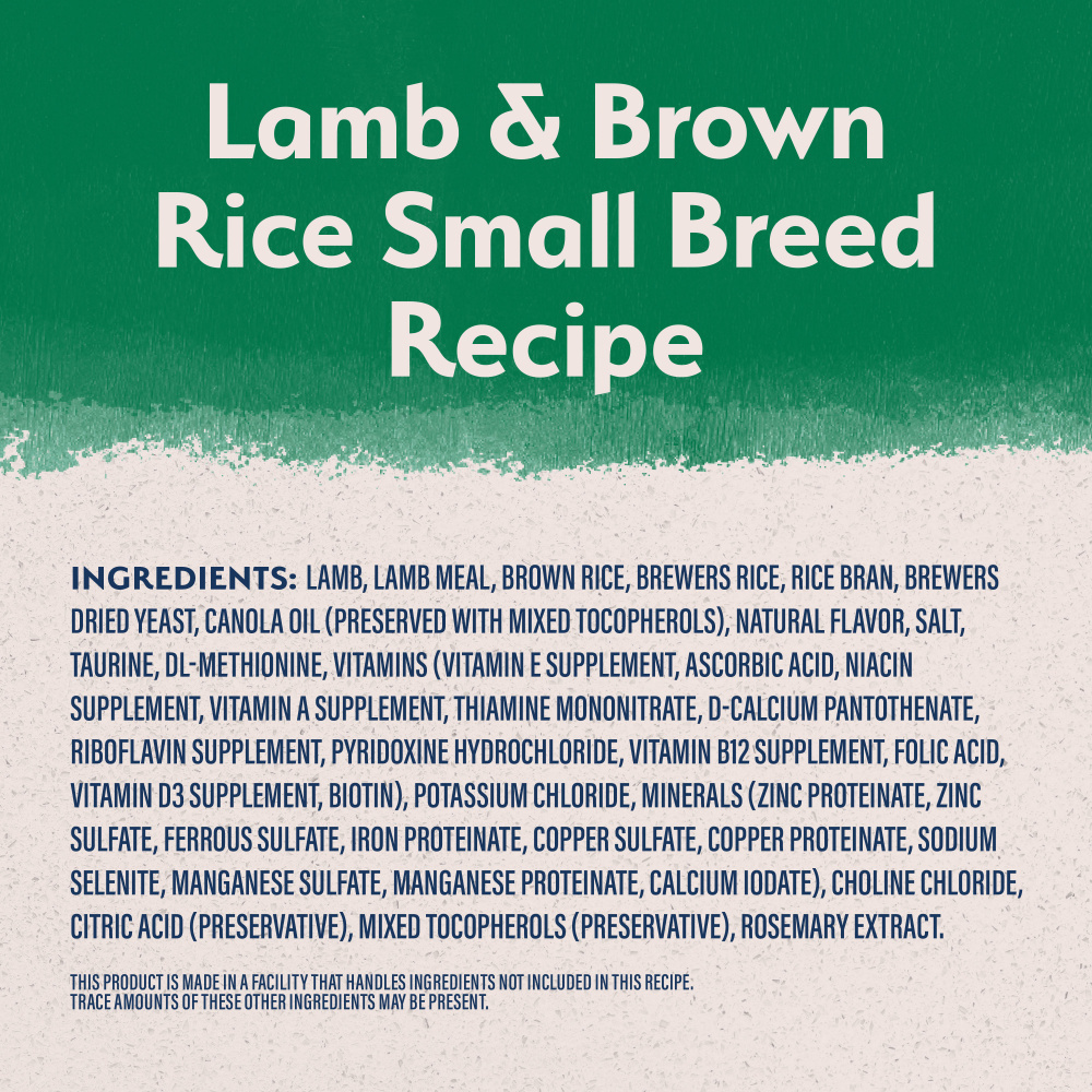 
                  
                    Natural Balance Limited Ingredient Lamb & Brown Rice Small Breed Recipe Dry Dog Food
                  
                