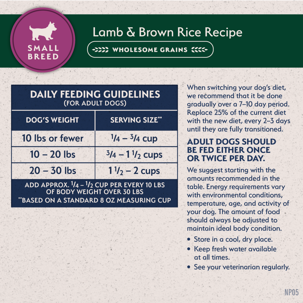 
                  
                    Natural Balance Limited Ingredient Lamb & Brown Rice Small Breed Recipe Dry Dog Food
                  
                