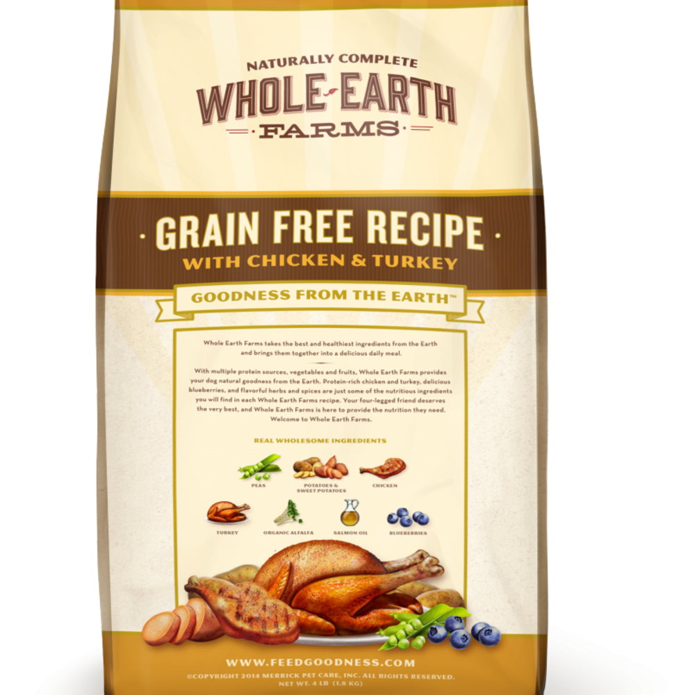 Whole Earth Farms Grain Free Recipe with Chicken and Turkey Dry Dog Food