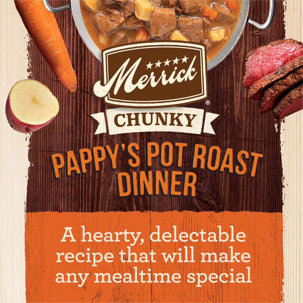 
                  
                    Merrick Grain Free Chunky Pappy's Pot Roast Dinner Canned Dog Food
                  
                