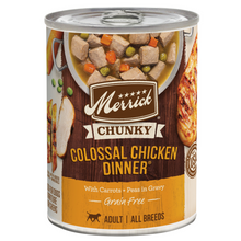 Load image into Gallery viewer, Merrick Grain Free Chunky Colossal Chicken Dinner Canned Dog Food