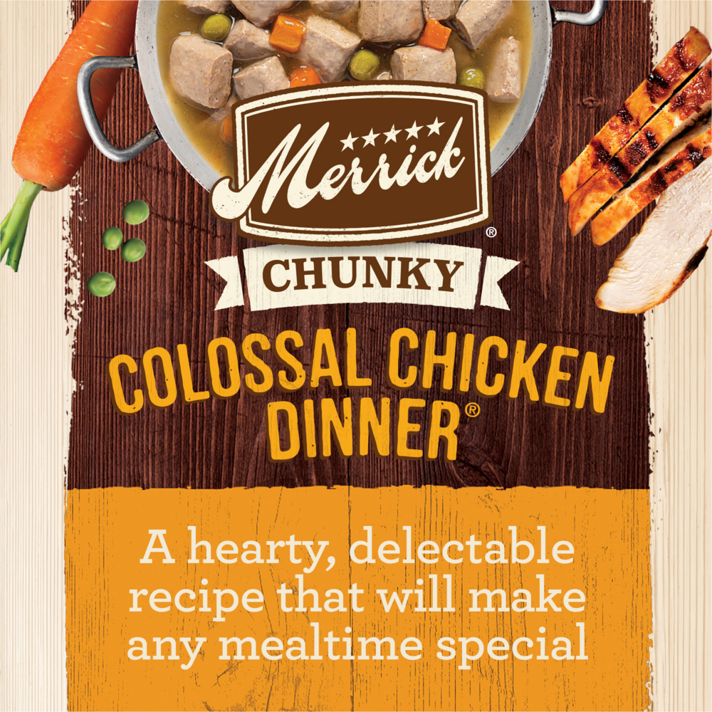 Merrick Grain Free Chunky Colossal Chicken Dinner Adult Wet Dog Food
