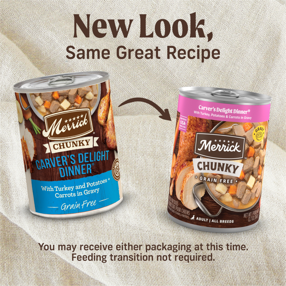 Merrick Grain Free Chunky Carvers Delight Dinner Canned Dog Food