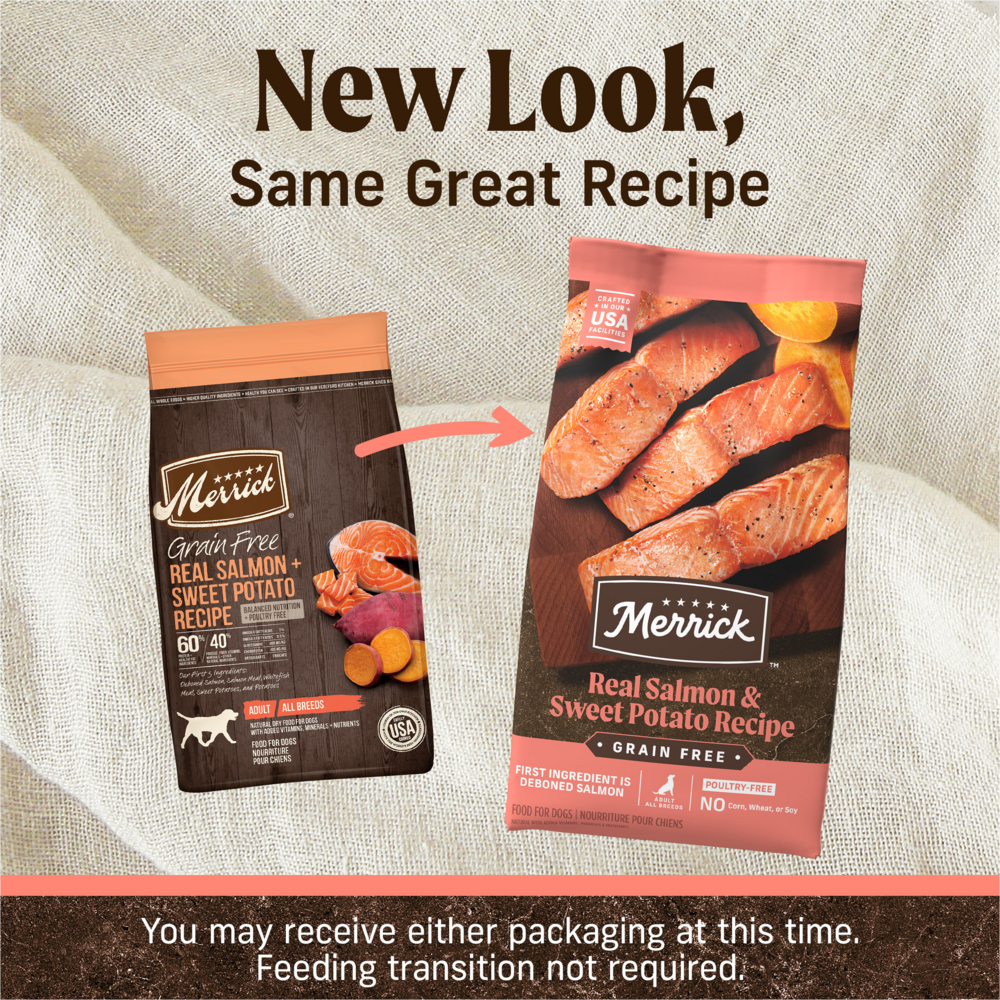 
                  
                    Merrick Premium Grain Free Dry Adult Dog Food Wholesome And Natural Kibble With Real Salmon And Sweet Potato
                  
                