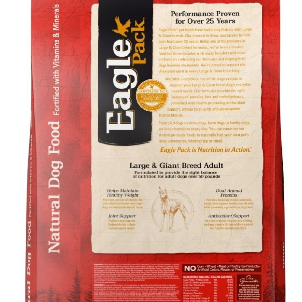 
                  
                    Eagle Pack Natural Large Breed Health Formula Dry Dog Food
                  
                