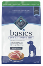 Load image into Gallery viewer, Blue Buffalo Basics Adult Skin &amp; Stomach Care Grain-Free Duck &amp; Potato Recipe Dry Dog Food