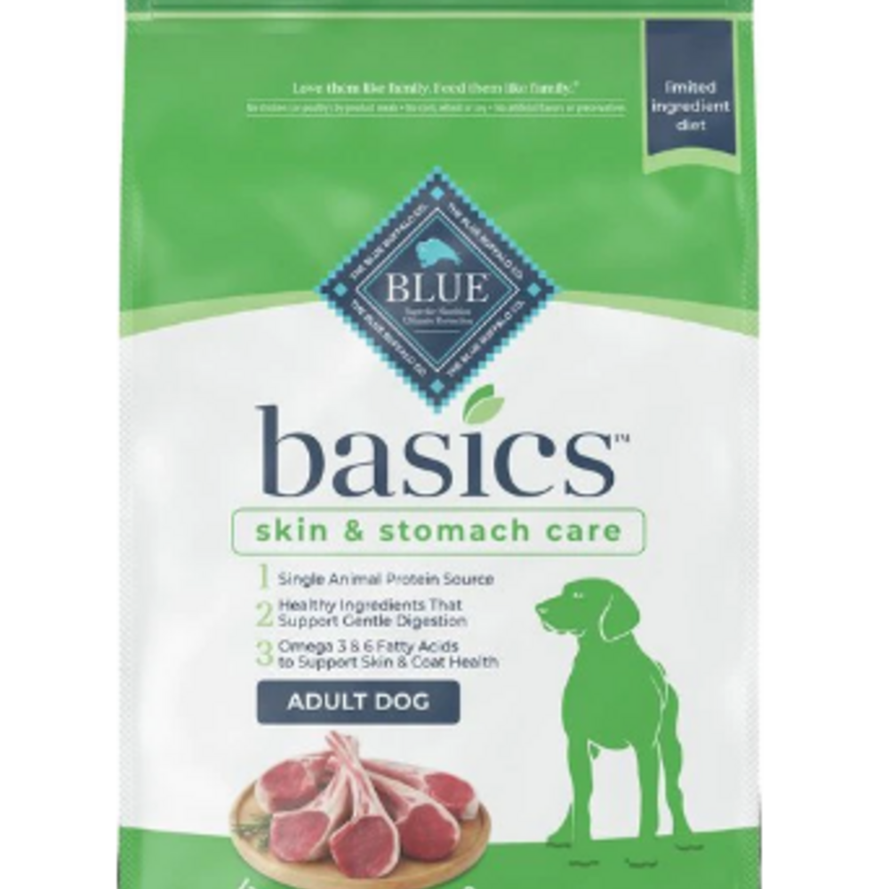 
                  
                    Blue Buffalo Basics Adult Skin & Stomach Care Grain-Free Lamb & Potato Recipe Dry Dog Food
                  
                