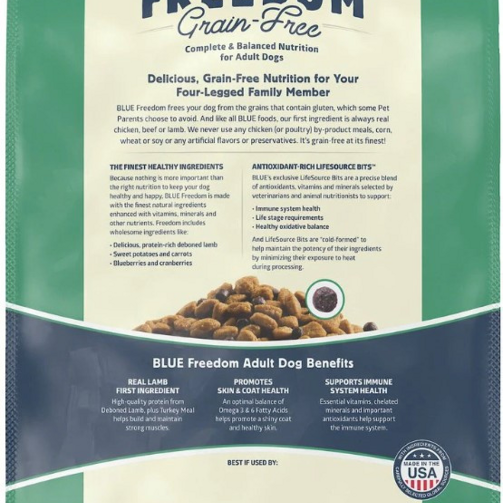 Blue Buffalo Freedom Grain-Free Adult Lamb Recipe Dry Dog Food