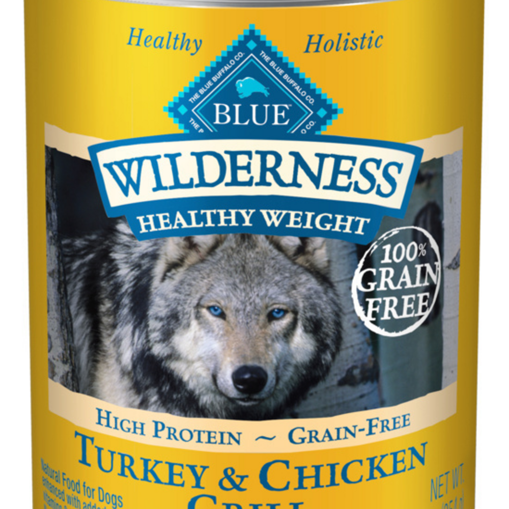 Blue Buffalo Wilderness Healthy Weight High-Protein Grain-Free Turkey & Chicken Grill Adult Canned Dog Food