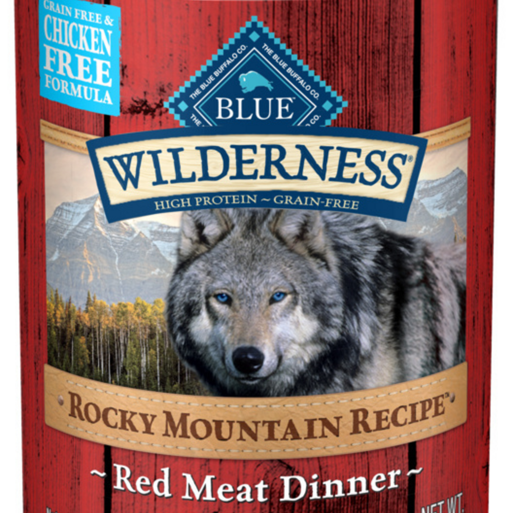 Blue Buffalo Wilderness Rocky Mountain Recipe Grain-Free Red Meat Dinner Adult Canned Dog Food