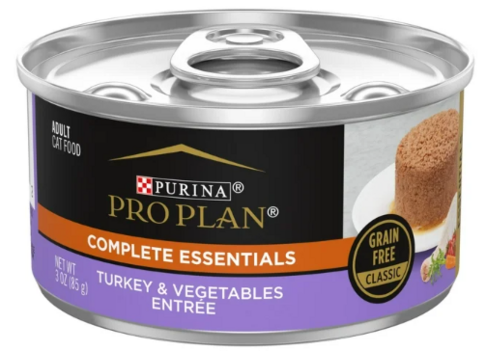 Purina Pro Plan Complete Essentials Grain Free Turkey and Vegetable Wet Cat Food