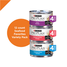 Load image into Gallery viewer, Purina Pro Plan Savor Seafood Entrees Variety Pack Adult Canned Cat Food