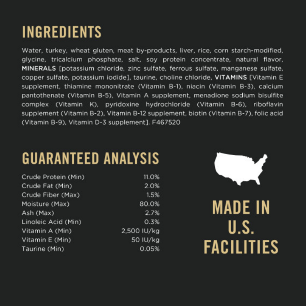 
                  
                    Purina Pro Plan Complete Essentials Adult Turkey & Vegetable Entree in Gravy Canned Cat Food
                  
                