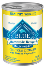 Load image into Gallery viewer, Blue Buffalo Homestyle Recipe Adult Healthy Weight Chicken Dinner with Garden Vegetables Canned Dog Food