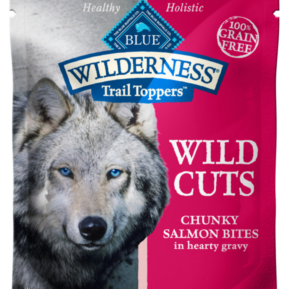 
                  
                    Blue Buffalo Wilderness Wild Cuts Trail Toppers Chunky Salmon Bites in Hearty Gravy Dog Food Pouches
                  
                