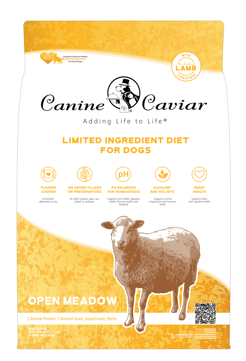 Canine Caviar Open Meadow Alkaline Holistic Entree Dry Dog Food