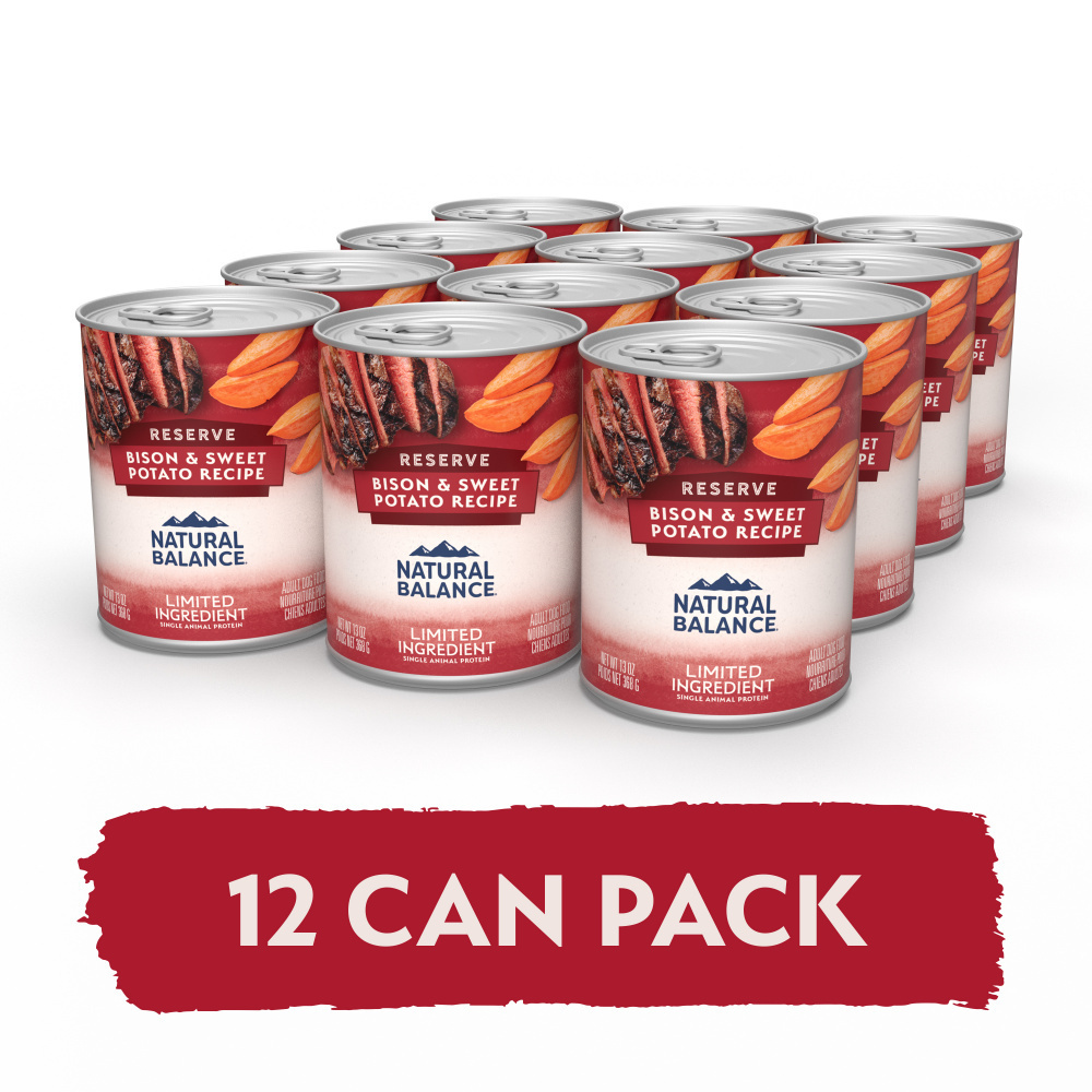 
                  
                    Natural Balance Limited Ingredient Reserve Bison & Sweet Potato Recipe Wet Canned Dog Food
                  
                