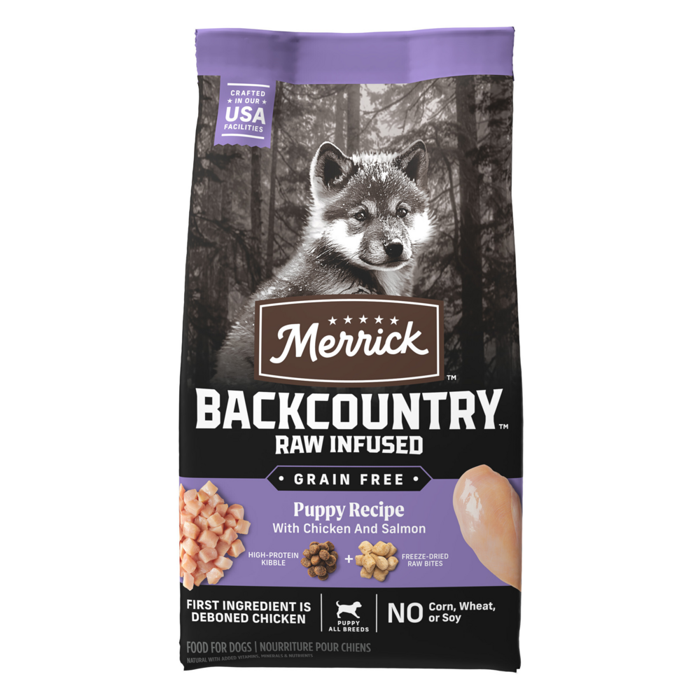 
                  
                    Merrick Backcountry Raw Infused Grain Free Puppy Food Recipe Freeze Dried Dog Food
                  
                