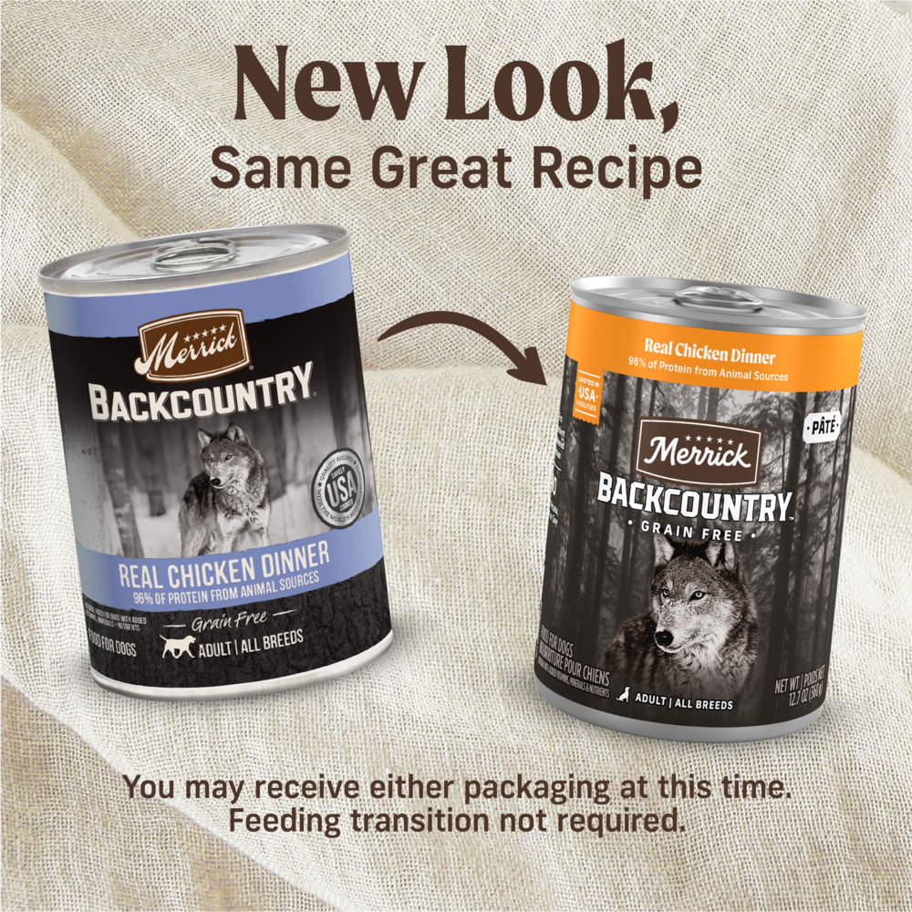 Merrick Backcountry Grain Free Backcountry 96% Chicken Recipe Canned Dog Food