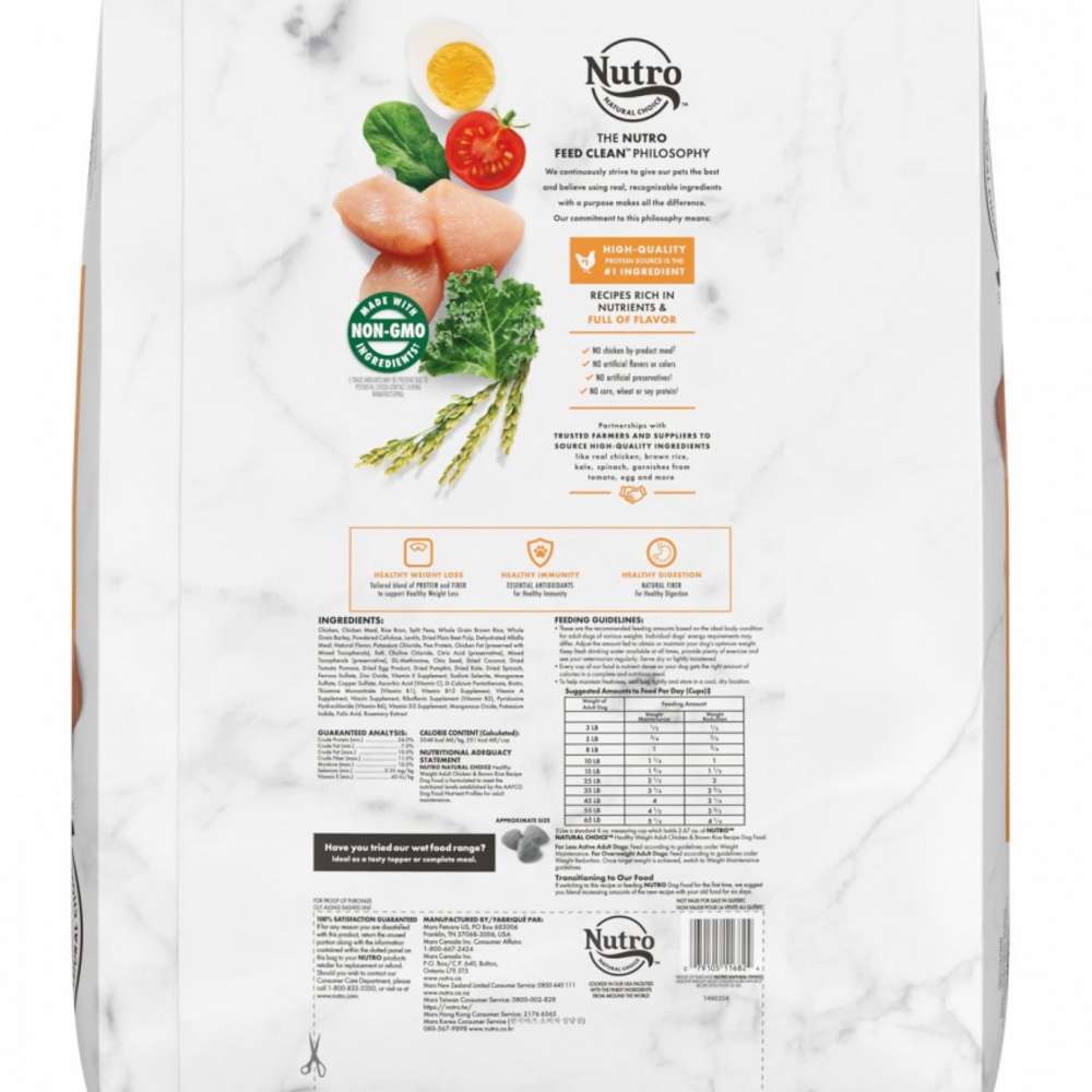 
                  
                    Nutro Wholesome Essentials Healthy Weight Adult Farm-Raised Chicken, Lentils & Sweet Potato Dry Dog Food
                  
                