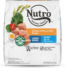 Load image into Gallery viewer, Nutro Wholesome Essentials Large Breed Puppy Farm-Raised Chicken, Brown Rice &amp; Sweet Potato Dry Dog Food