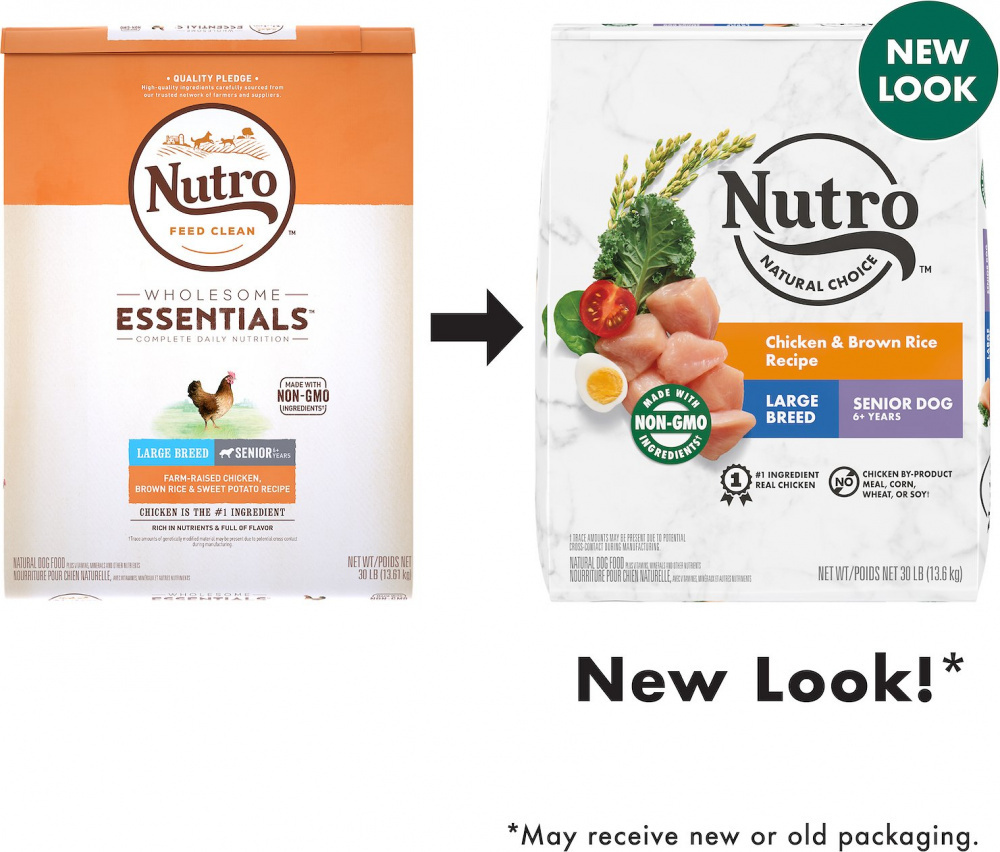 
                  
                    Nutro Wholesome Essentials Large Breed Senior Farm-Raised Chicken, Brown Rice & Sweet Potato Dry Dog Food
                  
                