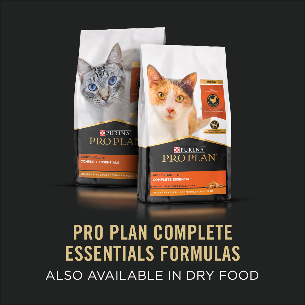 
                  
                    Purina Pro Plan Complete Essentials Adult Chicken, Tuna & Wild Rice in Sauce Entree Canned Cat Food
                  
                