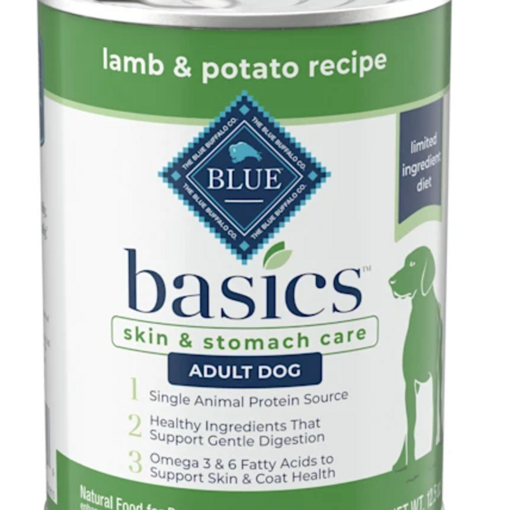 Blue Buffalo Basics Skin & Stomach Care Grain-Free Lamb & Potato Adult Canned Dog Food