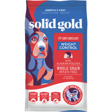 Load image into Gallery viewer, Solid Gold Fit &amp; Fabulous Adult Low Fat &amp; Low Calorie with Fresh Caught Alaskan Pollock Dry Dog Food